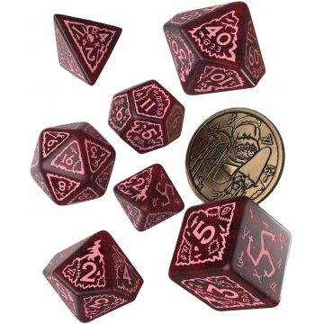 Set de zaruri Q-Workshop - The Witcher: Crones - Set de zaruri Whispess (8 buc.)