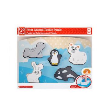 Hape Puzzle Tactil - Animalele Polare