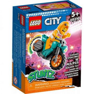 Lego City Motocicleta De Cascadorii Cu Gaina 60310