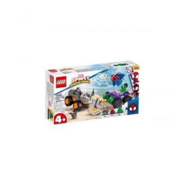 Lego Spidey Confruntarea Dintre Hulk Si Masina Rinocer 10782