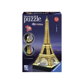 Puzzle 3d turnul eiffel noaptea 216 piese