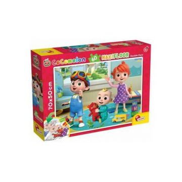 Puzzle de colorat maxi - cocomelon si ursuletul (60 piese)