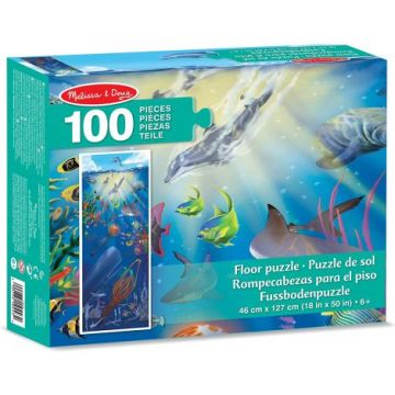 Puzzle de podea In adancurile Oceanului Melissa and Doug 0443, 100 piese