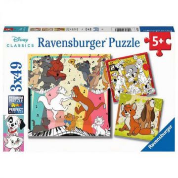 PUZZLE DISNEY, 3x49 PIESE