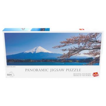 Puzzle Panoramic - Muntele Vulcanic Fuji din Japonia, 504 piese